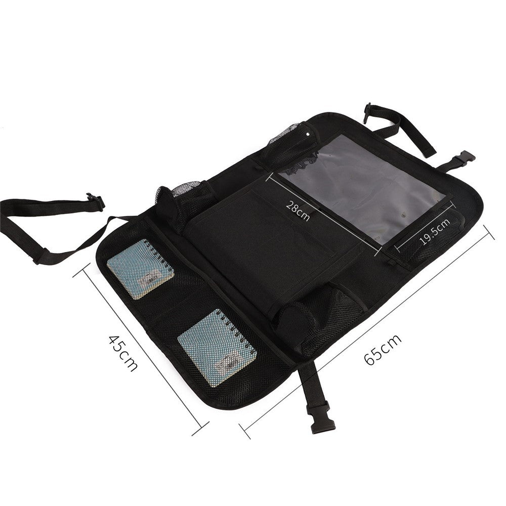 Multifunctional Car Seat Back Hanging Storage Bag Organizer Pouch with Tablet Pocket