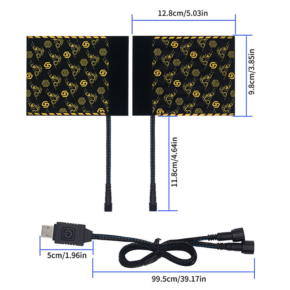 WUPP CSZH-974K1 Motorcycle Heated Grips with Memory Function Pattern Design Electric Handle Sleeve Support 6 Temperature Adjustment