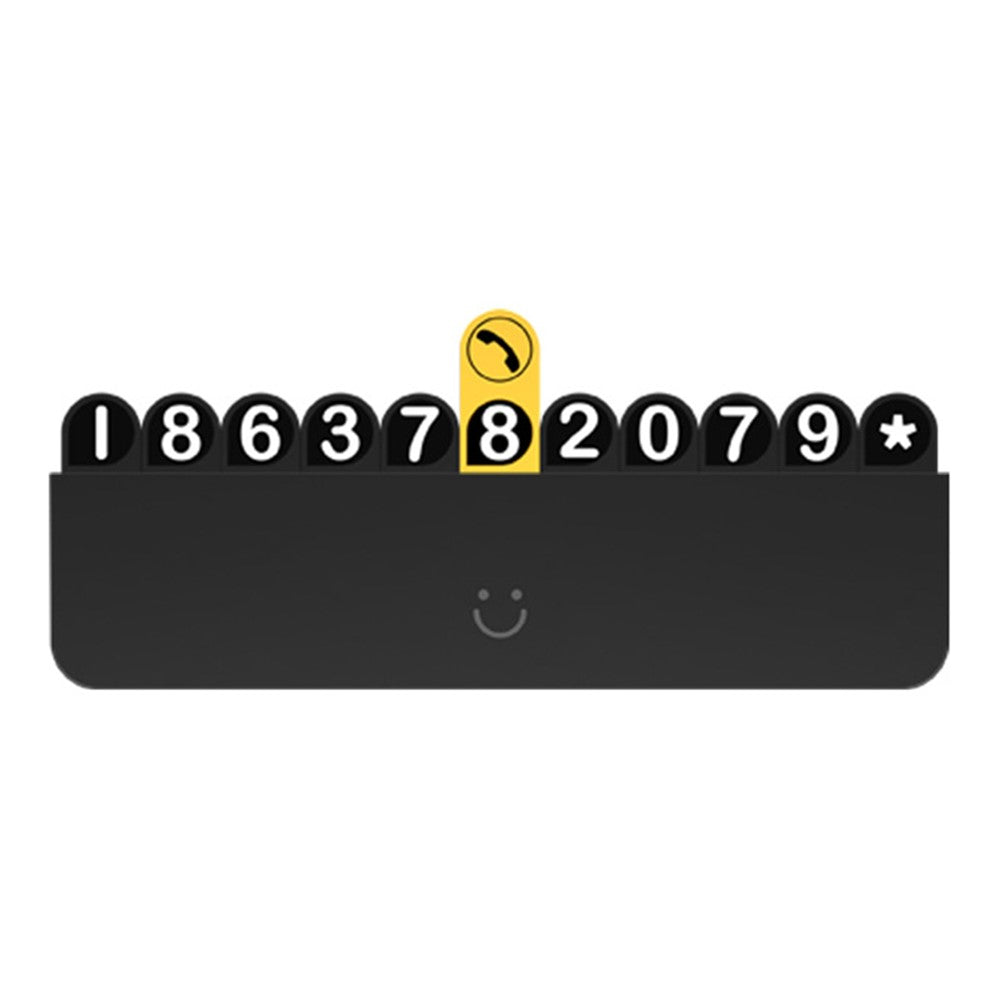 BBDD Hidden Car Phone Number Card Plastic Temporary Parking Plate Auto Accessories