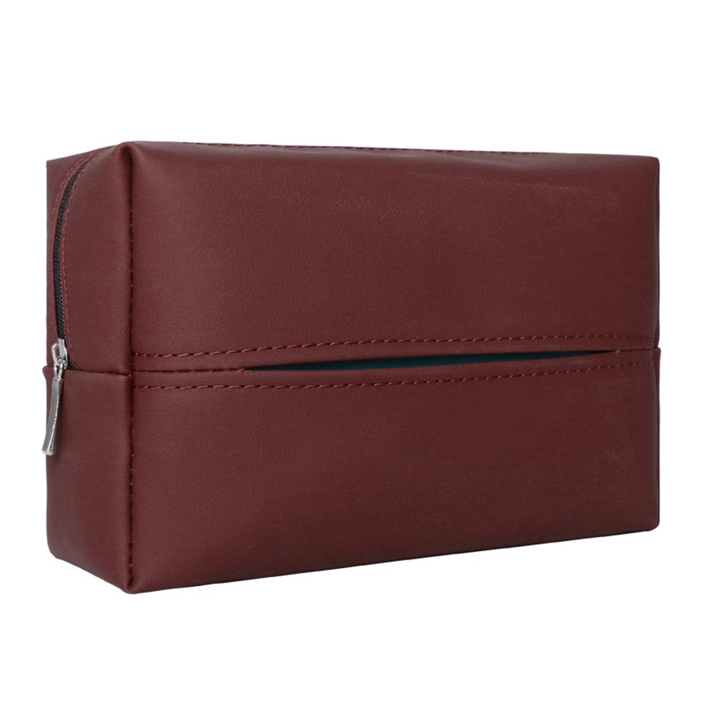 Napa Leather Car Tissue Box Holder Back Seat Headrest Hanging Tissue Box