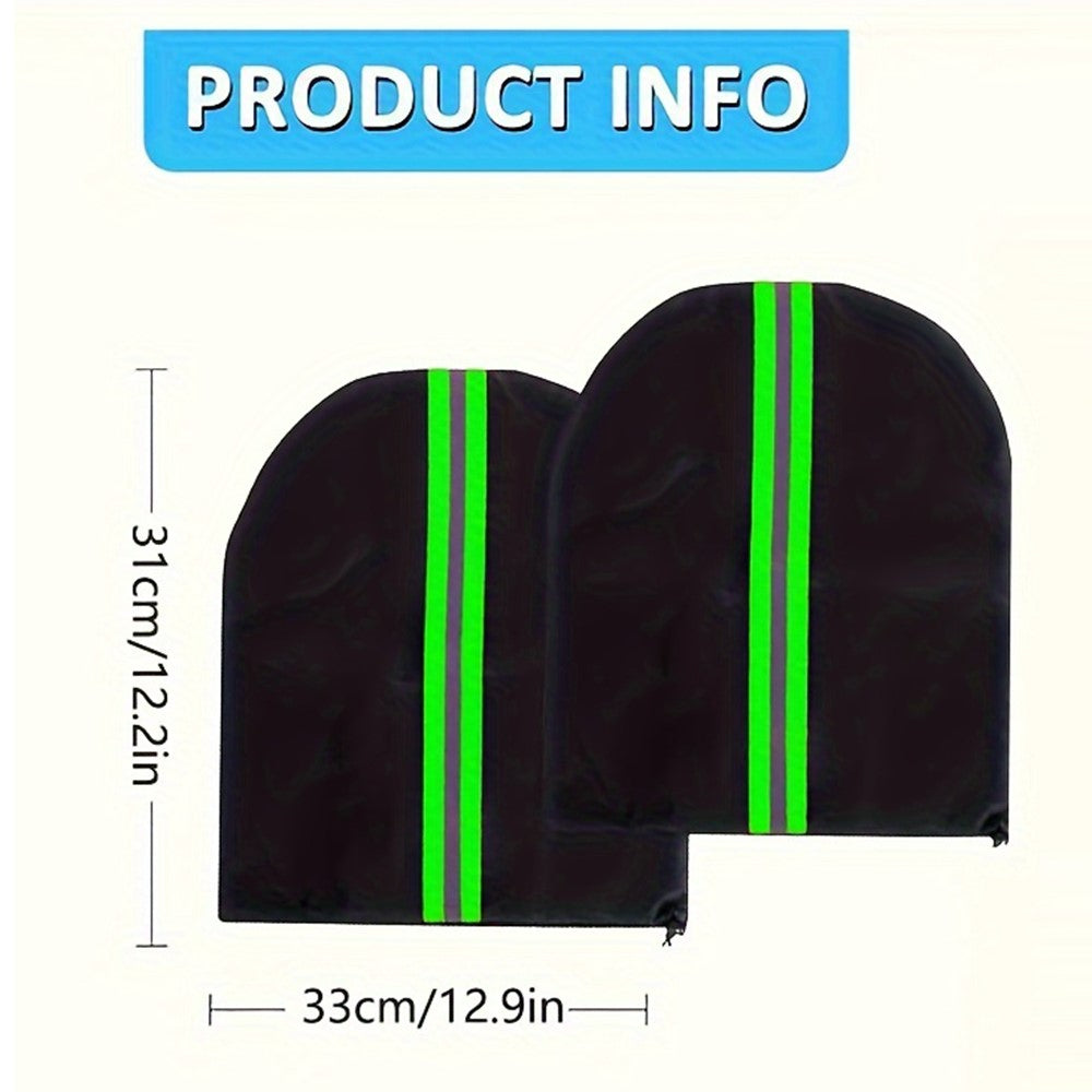 1 Pair 600D Oxford Cloth Car Rearview Mirror Cover Thickened Rainproof Snow-Proof Cover