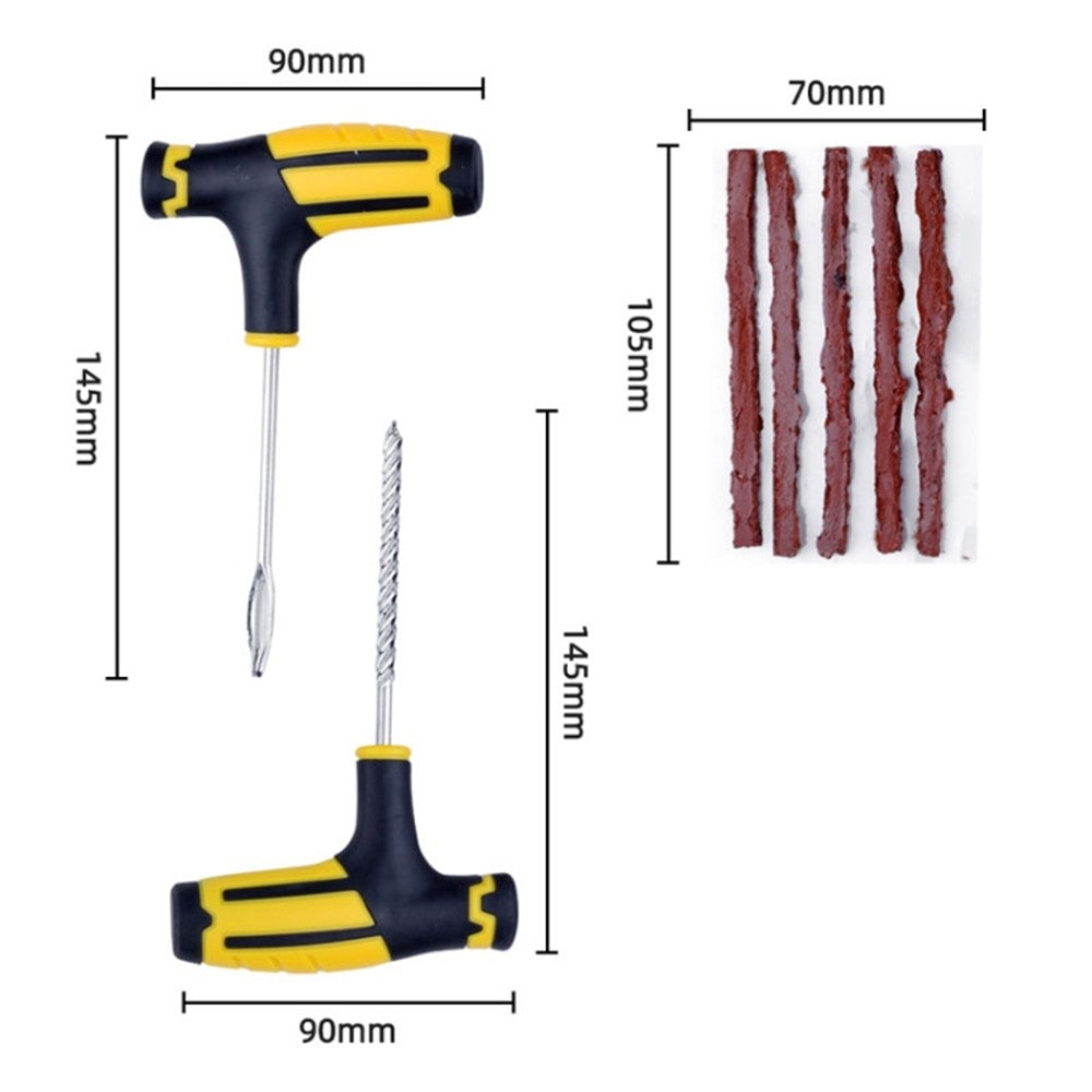 10Pcs / Set Car Tyre Puncture Repair Kit Auto Tire Repair Accessories for Truck Motorcycle