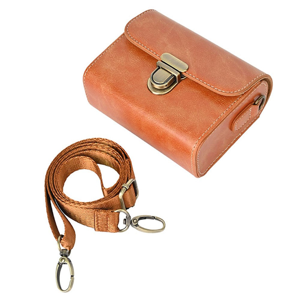 Carrying Case for Canon / Ricoh / Sony Camera Universal PU Leather Shoulder Bag
