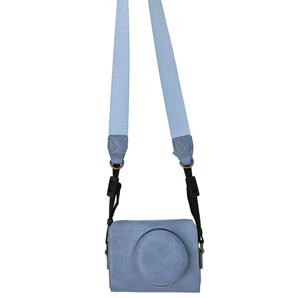 For Sony ZV-1F Protective Cover Litchi Textured PU Leather Camera Case with Shoulder Strap