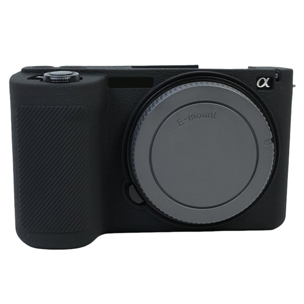 For Sony Alpha ZV-E10 II Camera Silicone Case Anti-Slip Glossy Surface Protective Cover
