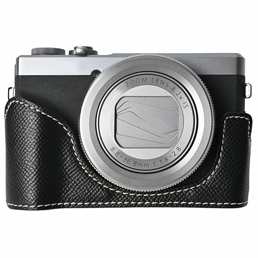 For Canon PowerShot G7 X Mark III / G7 X Mark II Camera Case PU Leather Protective Cover