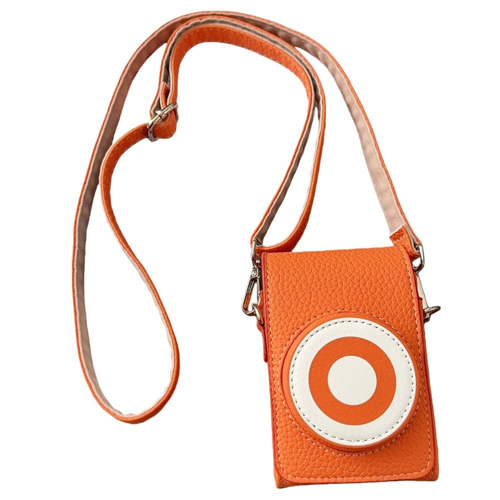 Camera Case with Shoulder Strap for Canon Sony Ricoh Panasonic Camera Retro PU Leather Protective Bag