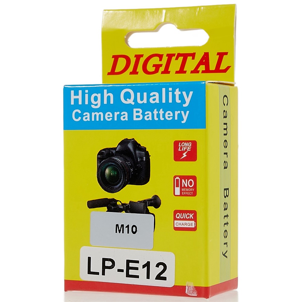 For CANON M5 / M10 / M50 Mark II 7.40V 1200mAh Camera Li-ion Battery Pack Assembly Part (Encode: LP-E12) (without Logo)