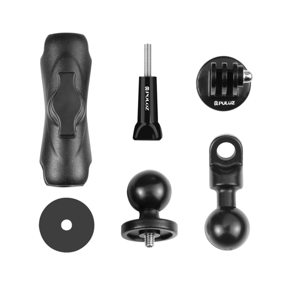 PULUZ PU702B For GoPro Action Camera Motorcycle / Bicycle Mirror Mount Aluminum Alloy Adjustable Bracket