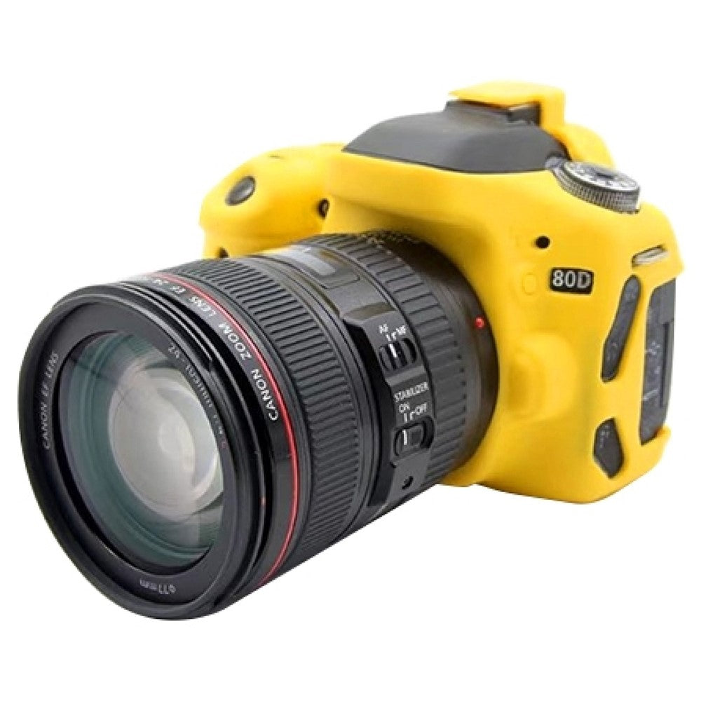 PULUZ PU7104 Camera Case for Canon EOS 80D Soft Silicone Protective Cover Housing Skin