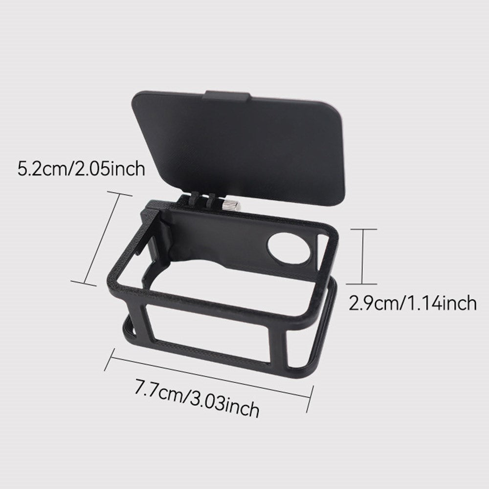 915609-11 Extension Frame Sunshade Camera Protective Case for DJI Osmo Action 6 Anti-Scratch Cover Protector with Lens Cap