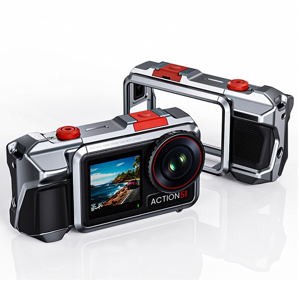 DJ-5 Aluminum Alloy Protective Case for DJI Osmo Action 3 / 4 / 5 Pro Cage Frame Action Camera Protective Cover