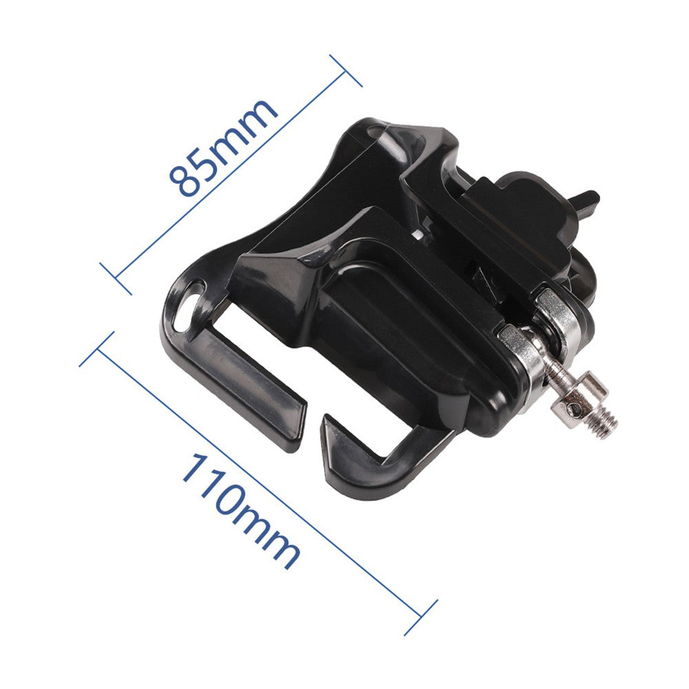 A648 Opened 1 / 4 Inch Screw Mount Quick Release Hanger ABS+Metal Camera Belt Clip Waist Belt Holster Holder
