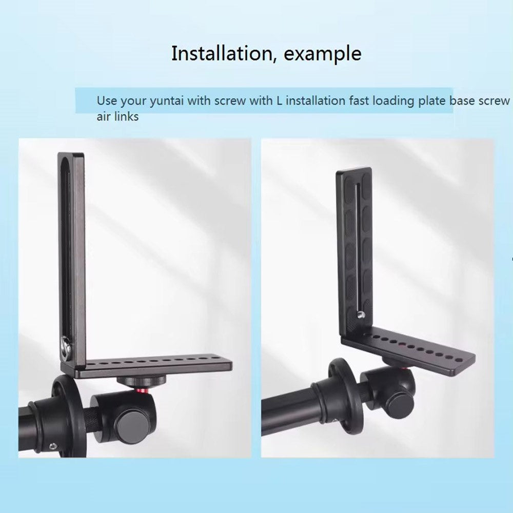 X006 Universal 1 / 4 Inch Screw Mount L-Shape Quick Release Plate for Camera