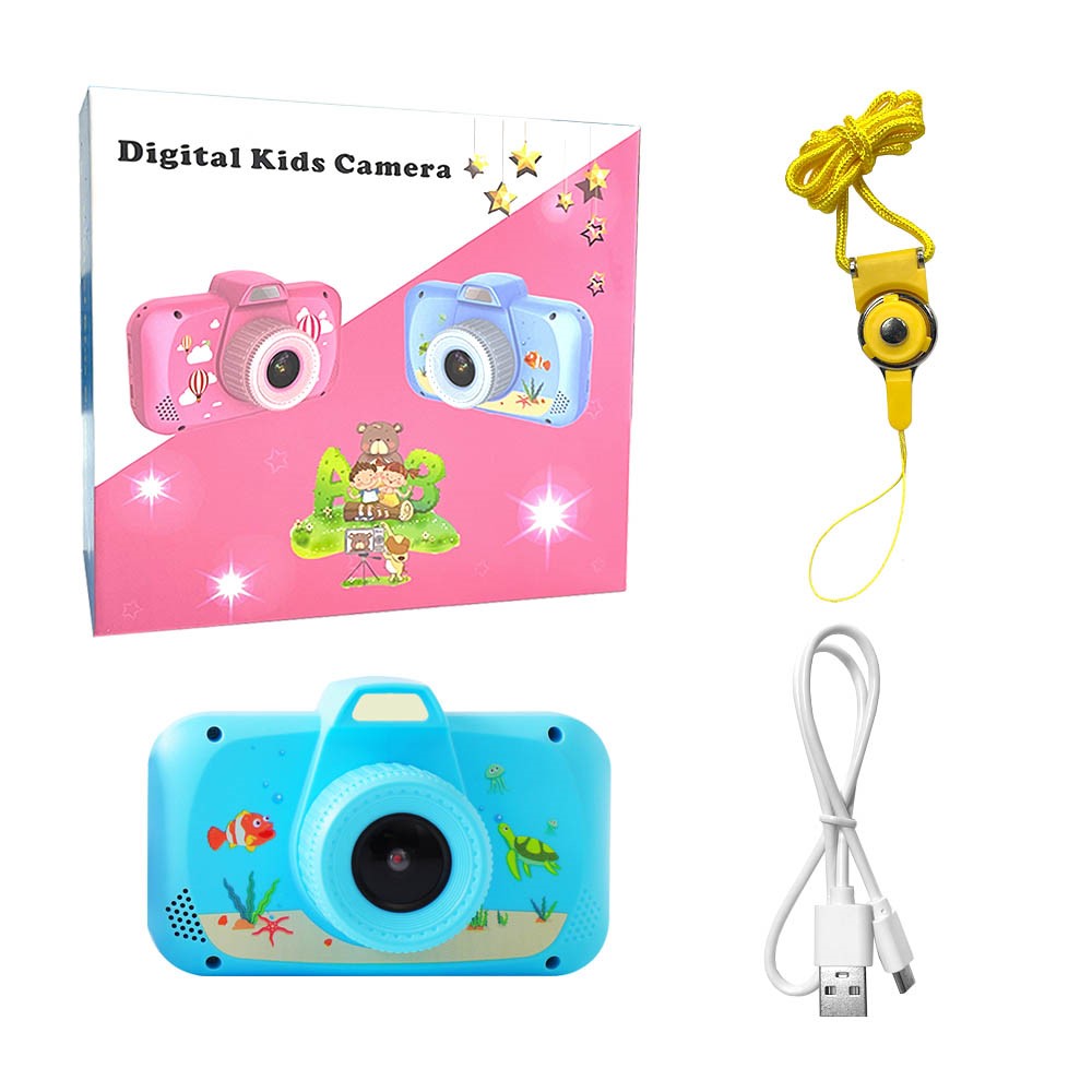 K5 3.5-Inch Screen Kids Camera Children Educational Toy Girl Boy Birthday Christmas Gift with Carrying Rope