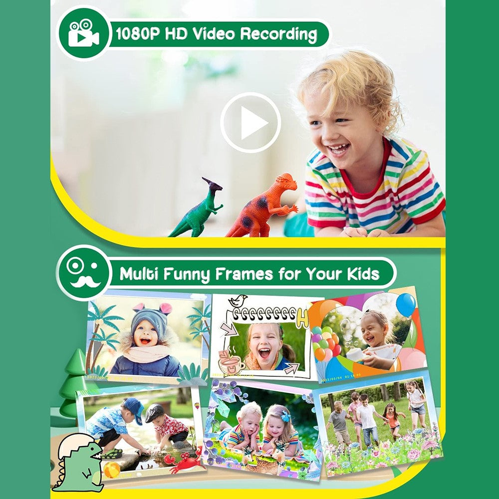 KDC-0025A 2.0-inch IPS Screen Video Recorder Children Digital Camera, with 32G TF Card + Card Reader