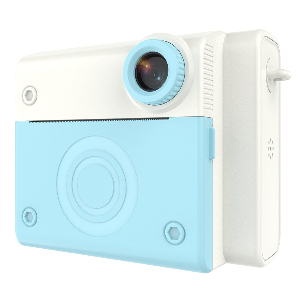 P4 2.8-Inch Kids Instant Print Camera Built-In Games HD Dual Lens Video Recorder, with 32G Memory Card + Card Reader