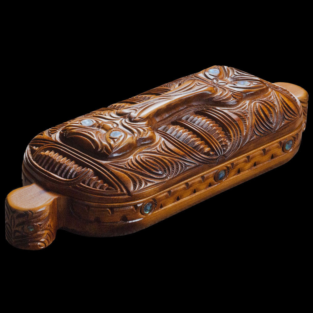 Large Carved Wakahuia