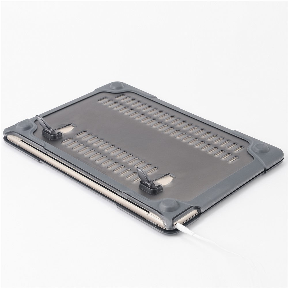 Two-pieces Plastic + TPU Hybrid Case with Stand for MacBook 12-inch with Retina Display (2015)