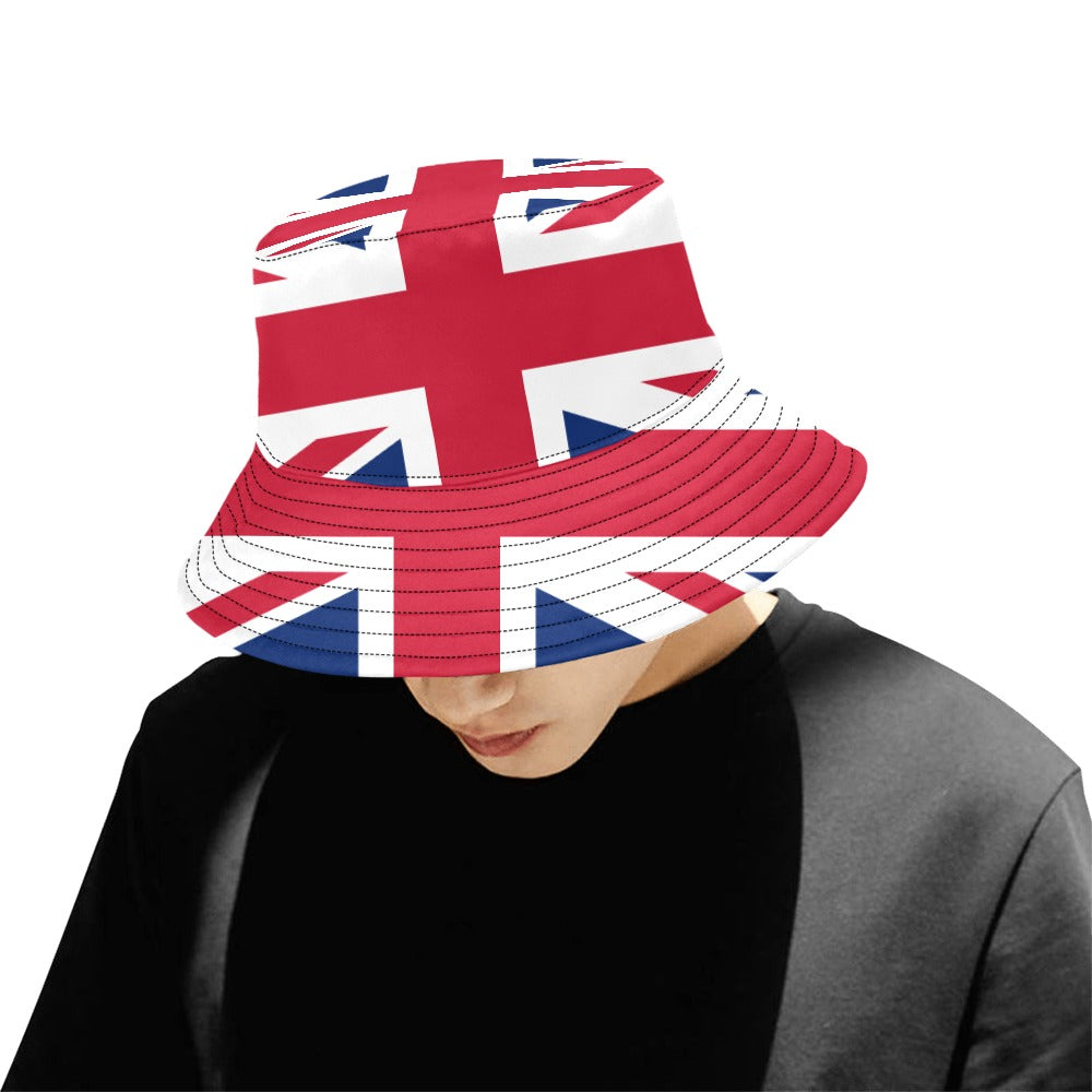 Fashionable UK Print Bucket Hat for Men – Soft & Comfortable