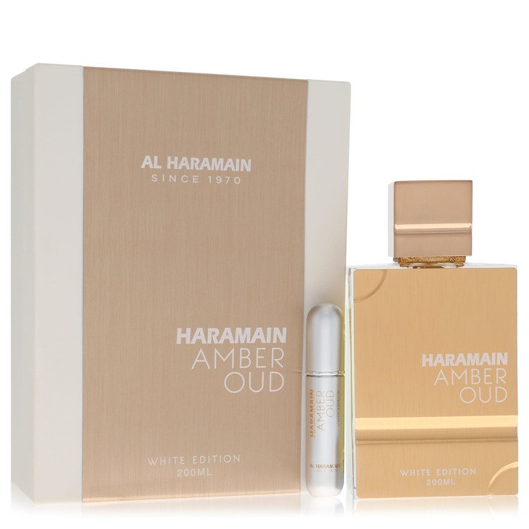 Al Haramain Amber Oud White Edition Eau De Parfum Spray (Unisex) by Al Haramain 200 ml