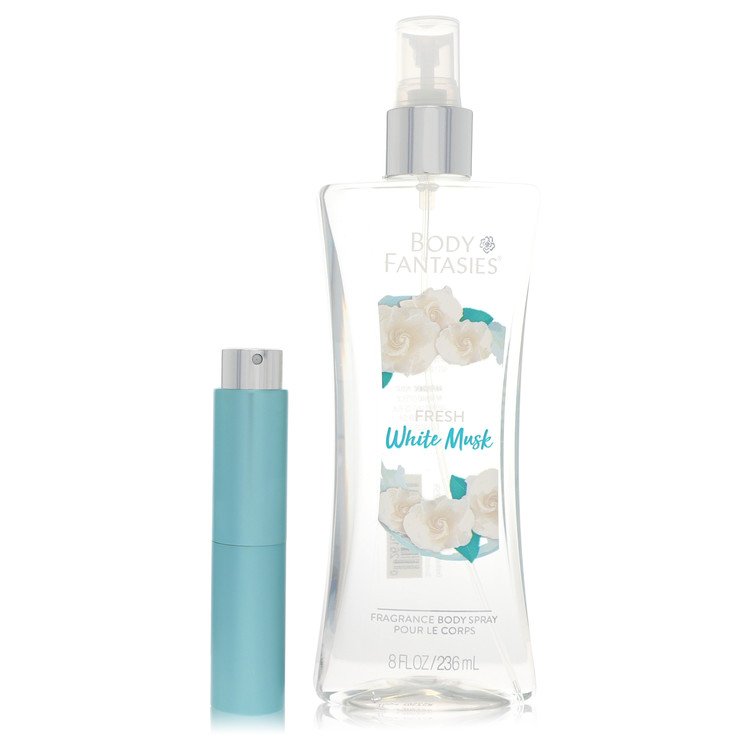 Body Fantasies Signature Fresh White Musk Travel Spray by Parfums De Coeur 8 ml
