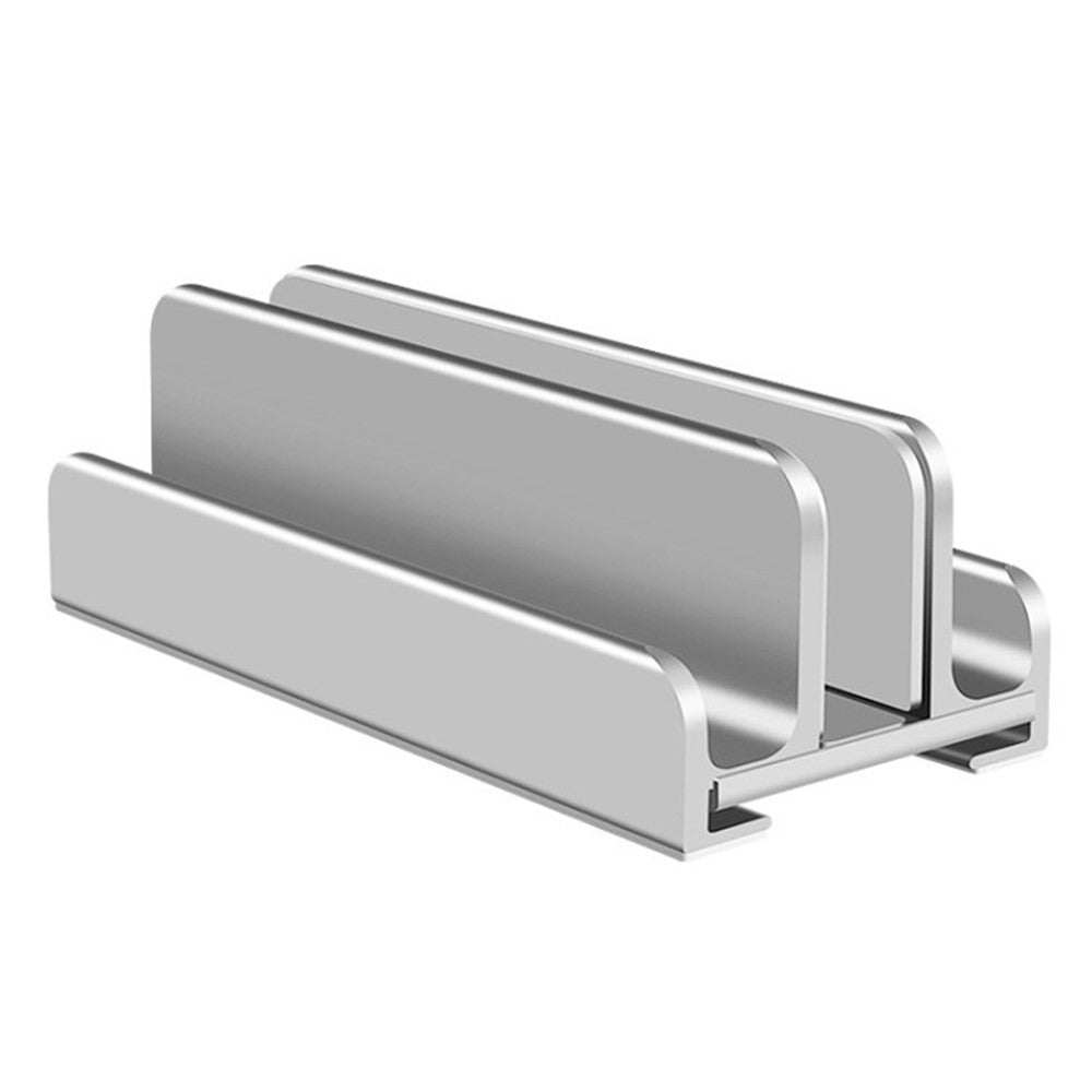 Vertical Laptop Stand 3-Slot Desktop Metal Notebook Computer Tablet Holder Mount