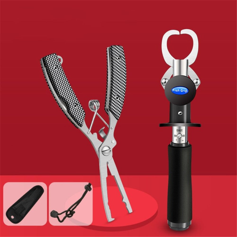 Fish Lip Gripper Fish Scales Professional Fish Holder Stainless Steel Fish Lip Grabber Fish Lip Grip Tool