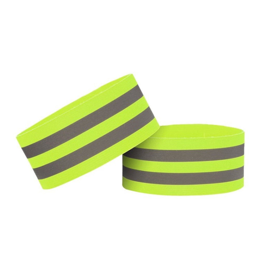 2Pcs 5cm Reflective Bands Night Running Cycling Elastic Reflector Wrist Straps for Men Women