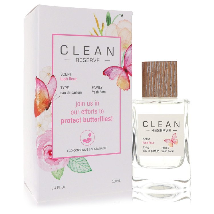Clean Reserve Lush Fleur Eau De Parfum Spray (Butterfly Edition) by Clean 100 ml