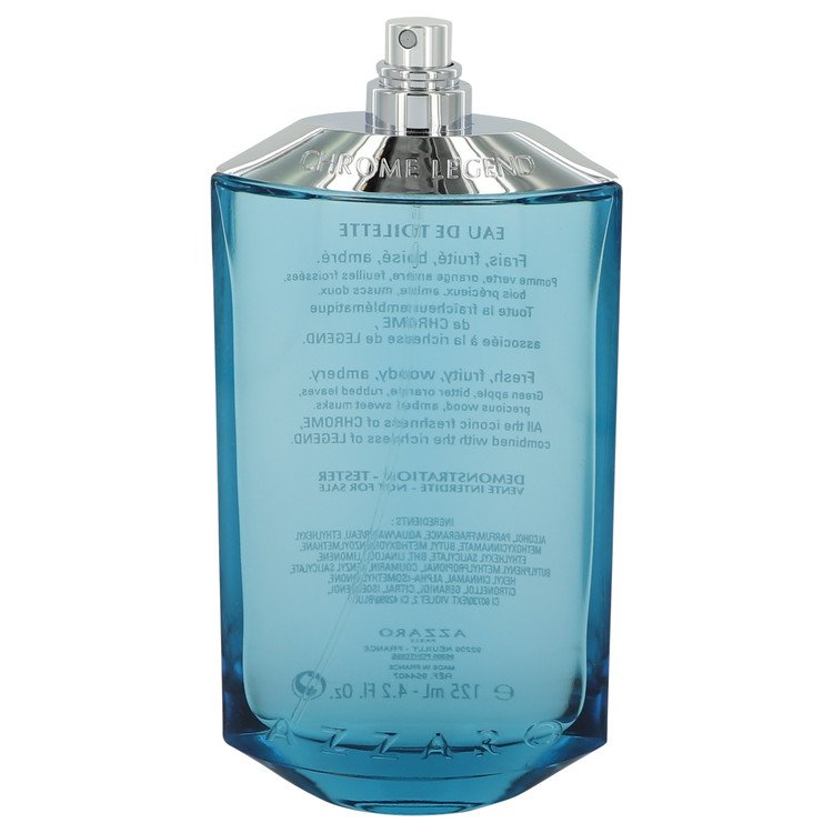 Chrome Legend Eau De Toilette Spray (Tester) by Azzaro 125 ml