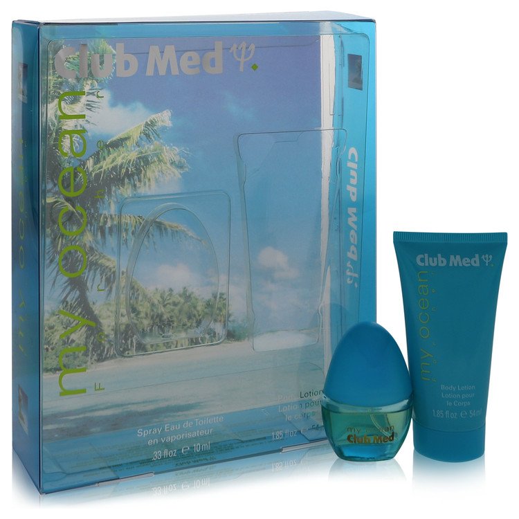 Club Med My Ocean Gift Set - .33 oz Mini EDT Spray + 1.85 oz Body Lotion by Coty --