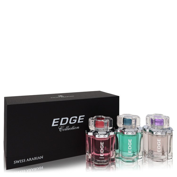 Edge Intense Gift Set - Edge 3.4 oz Eau De Parfum Spray for Women + Edge Intense 3.4 oz Eau De Parfum Spray for W by Swiss Arabian --