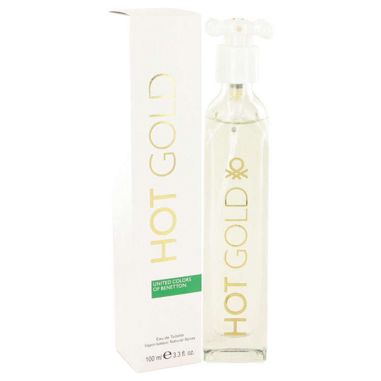 Hot Gold Eau De Toilette Spray by Benetton 100 ml