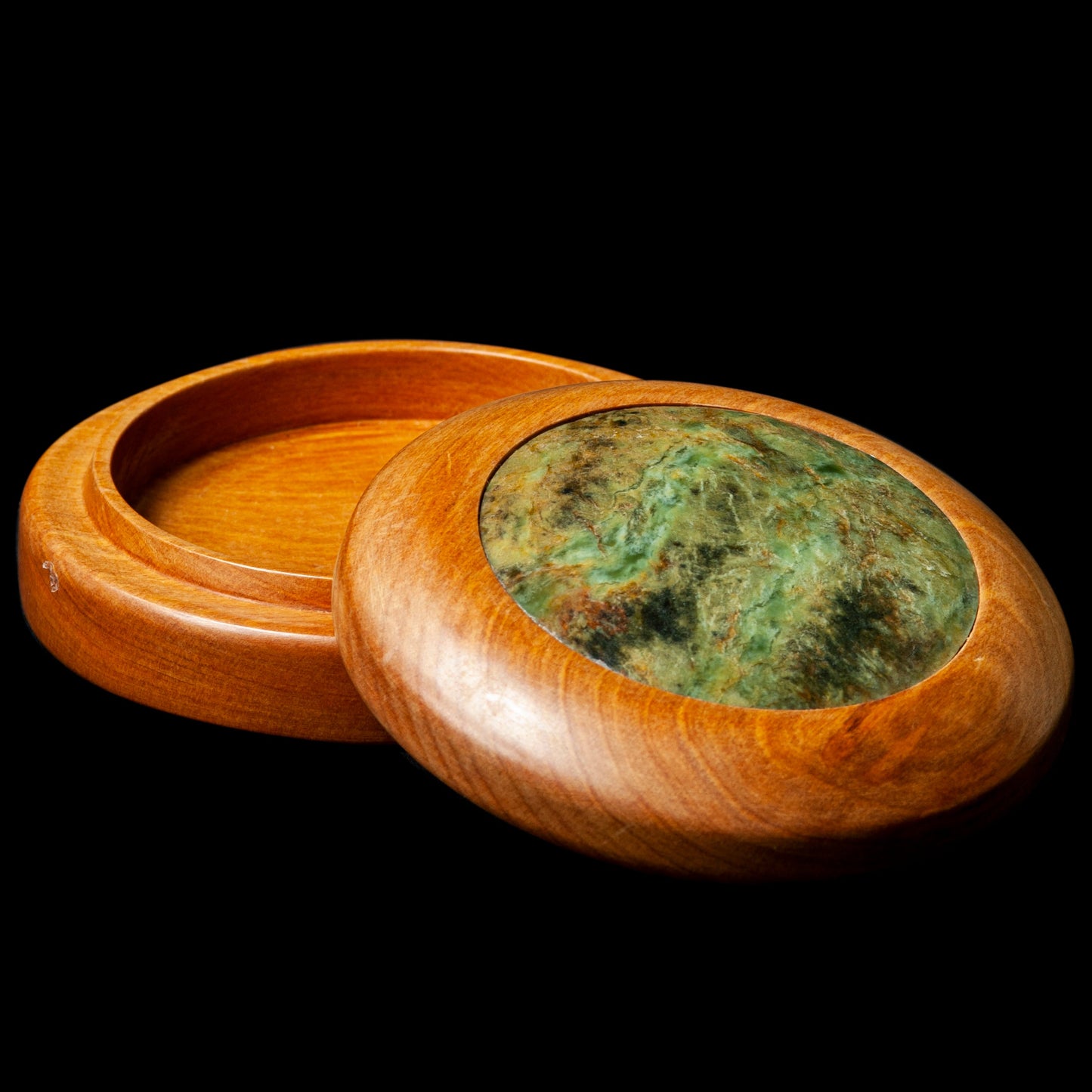Wooden and Pounamu box by Alex Sands Pendant