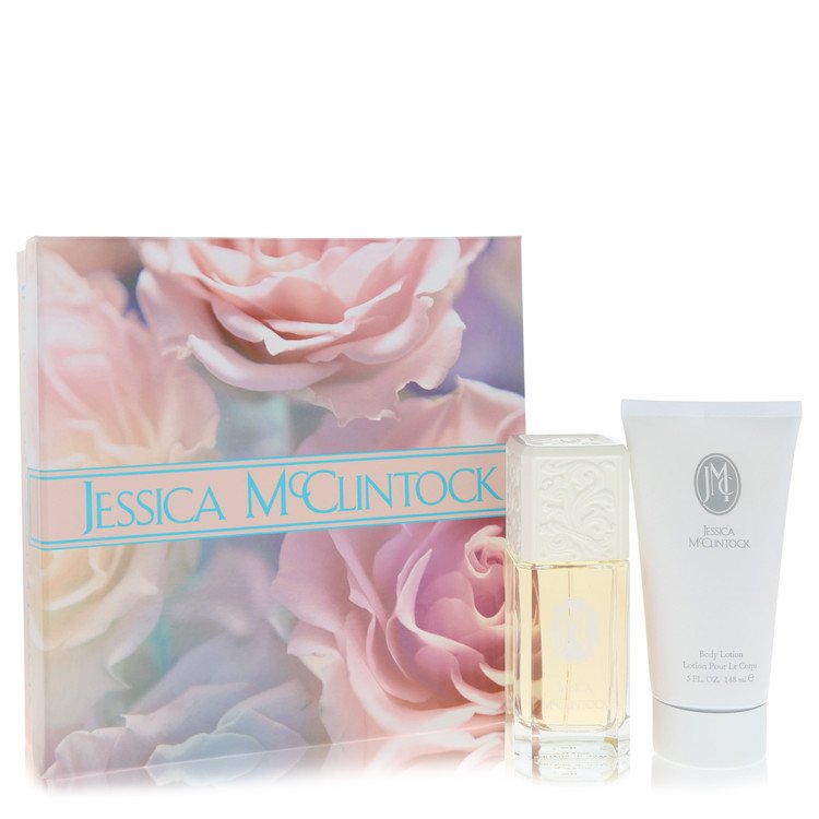 Jessica Mc Clintock Gift Set - 3.4 oz Eau De Parfum Spray + 5 oz Body Lotion by Jessica McClintock --