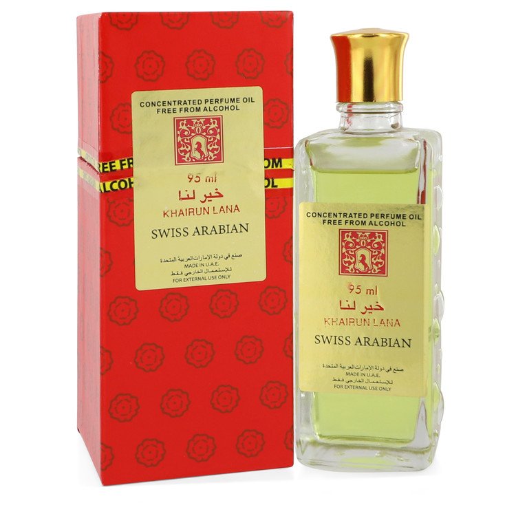 Khairun Lana Concentrated Perfume Oil Free From Alcohol (Unisex) by Swiss Arabian 95 ml