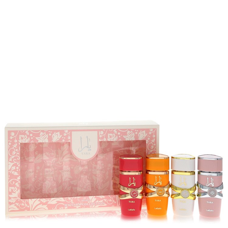 Lattafa Yara Gift Set - Mini My Yara EDP Collection- 0.8 oz Yara + 0.8 oz Yara Moi + 0.8 oz Yara Tous + 0.8 oz Yara Candy by Lattafa --