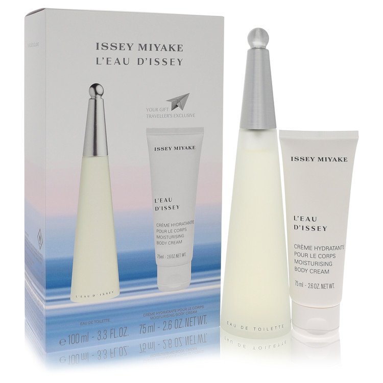 Leau Dissey (issey Miyake) Gift Set - 3.3 oz Eau DeToilette Spray + 2.6 oz Body Cream by Issey Miyake --
