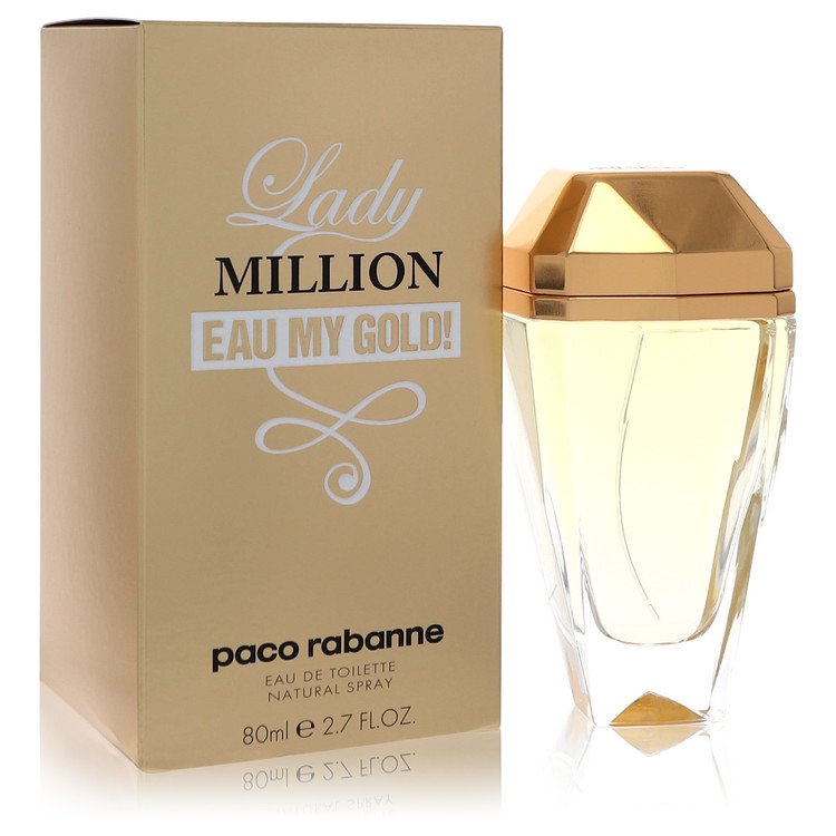 Lady Million Eau My Gold Eau De Toilette Spray by Paco Rabanne 80 ml