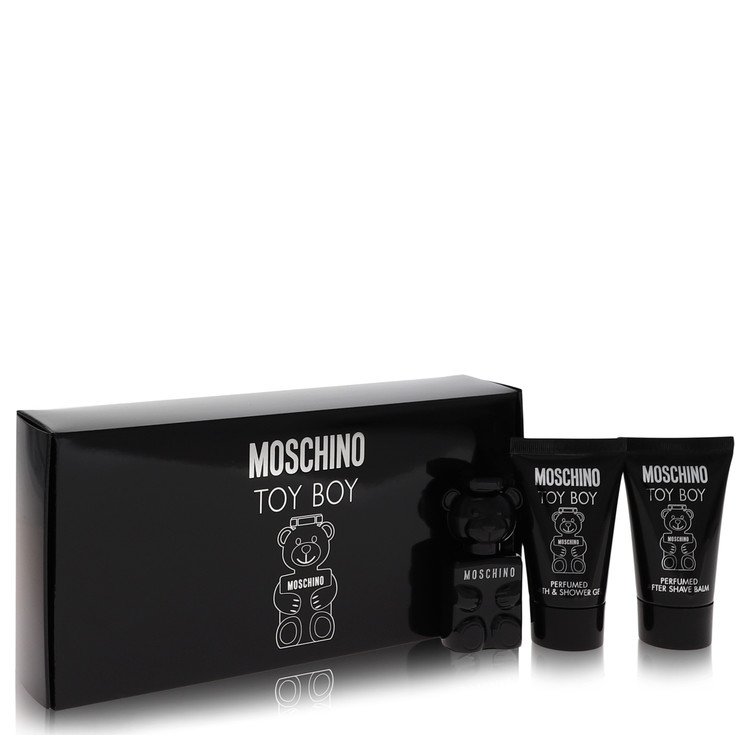 Moschino Toy Boy Gift Set - .17 oz Mini EDP + .8 oz Shower Gel + .8 oz After Shave Balm by Moschino --