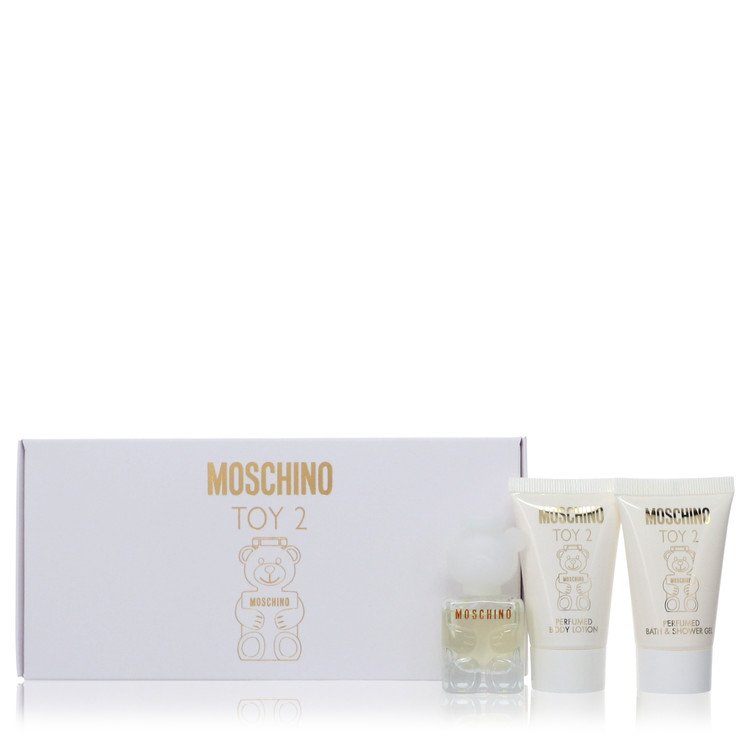Moschino Toy 2 Gift Set - .17 oz Mini EDP Spray + .8 oz Body Lotion + .8 oz Shower Gel by Moschino --