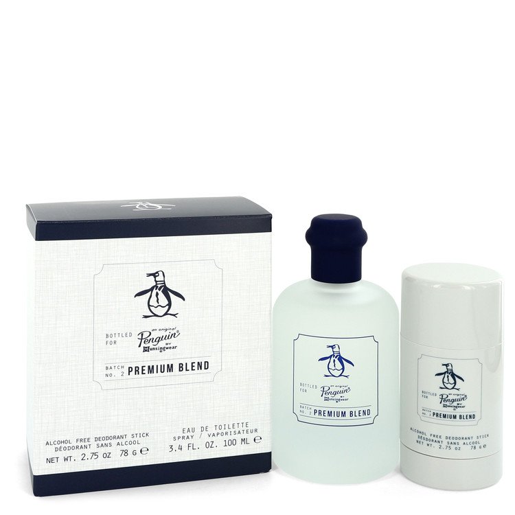 Original Penguin Premium Blend Gift Set - 3.4 oz Eau De Toilette Spray + 2.75 oz Deodorant Stick (Alcohol Free) by Original Penguin --