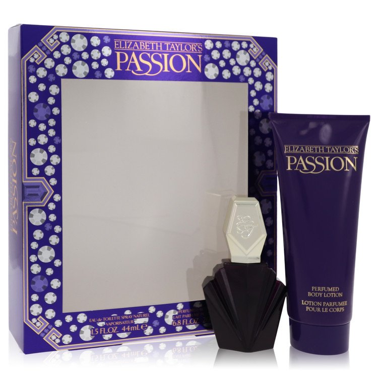 Passion Gift Set - 1.5 oz Eau De Toilette Spray + 6.8 oz Body Lotion by Elizabeth Taylor --
