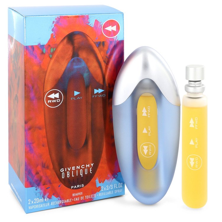 Oblique Rwd Two 2/3 oz Eau De Toilette Spray Refills by Givenchy 20 ml