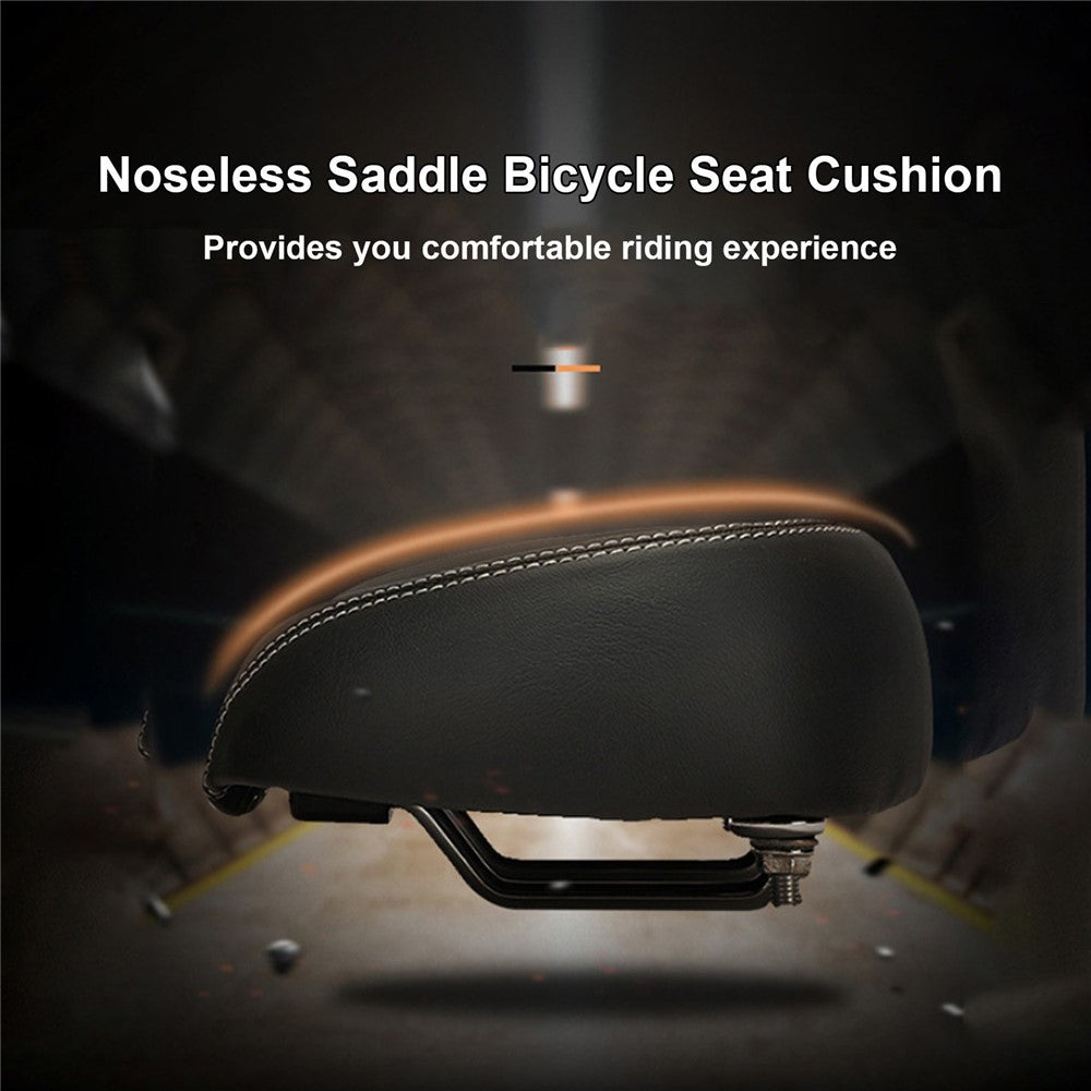 Bicycle Saddle Bike Noseless Saddle Seat Cushion Universal PU Pad Waterproof Shock Resistant Bike Seat