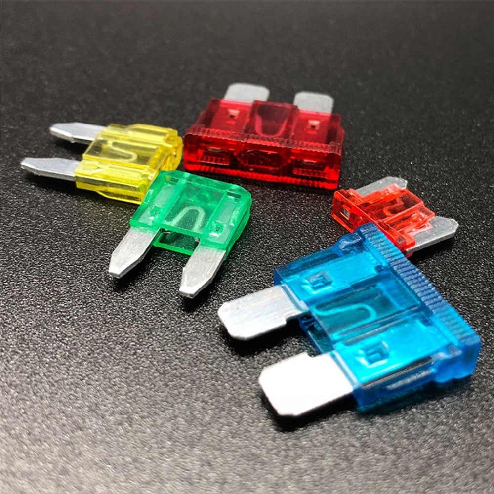 120Pcs/Box Mini Auto Blade Fuses Set 2-35A Assorted Color-coded Carved Amp Rating Fuse