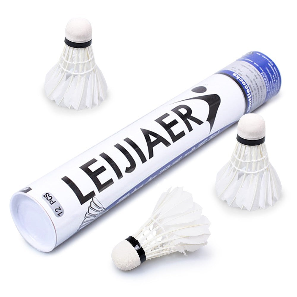 12Pcs Feather Badminton Shuttlecocks High Speed Badminton Balls for Indoor Outdoor Sports