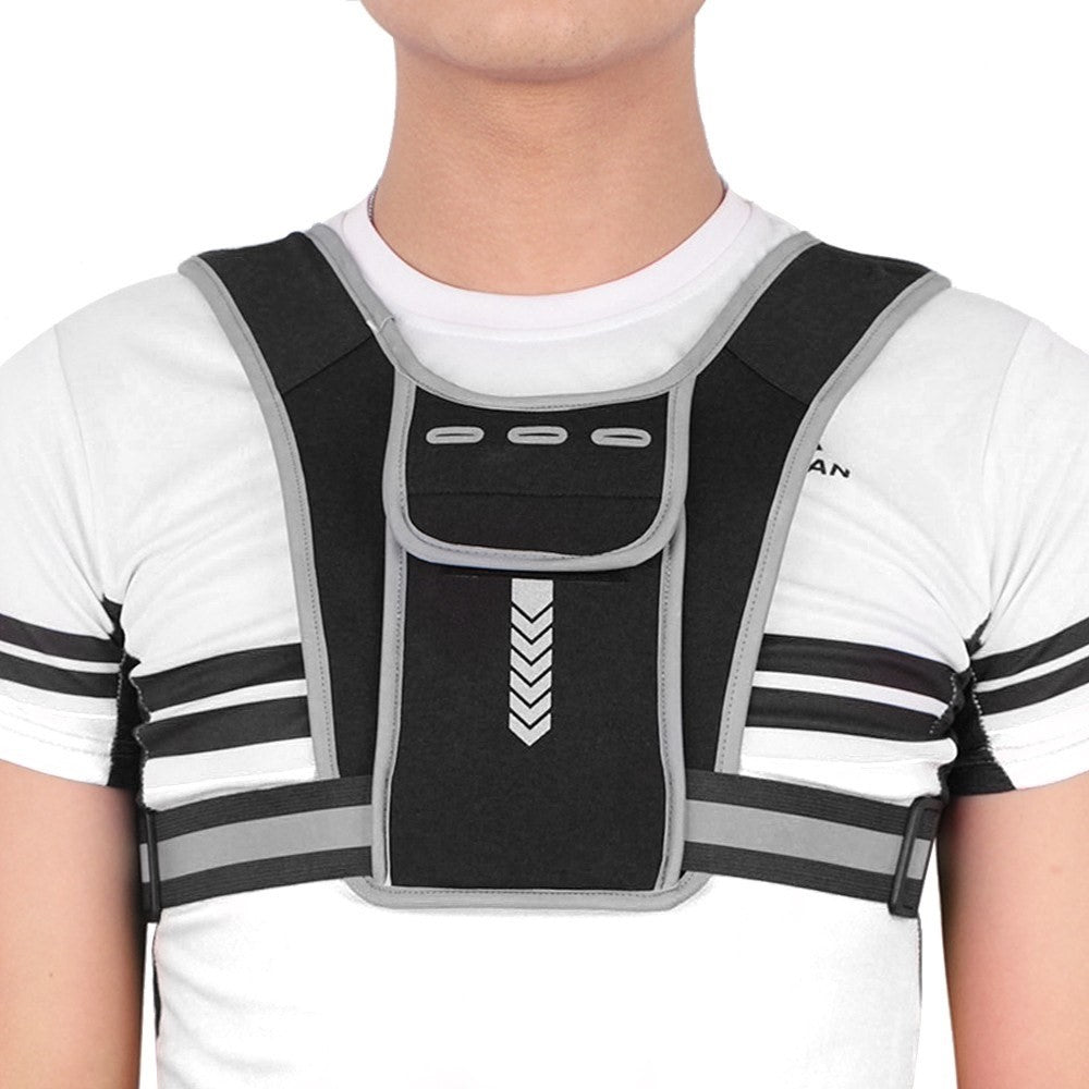 Outdoor Sports Chest Bag Tactical Chest Bag Reflective Vest Workout Gear for Running Hiking Cycling