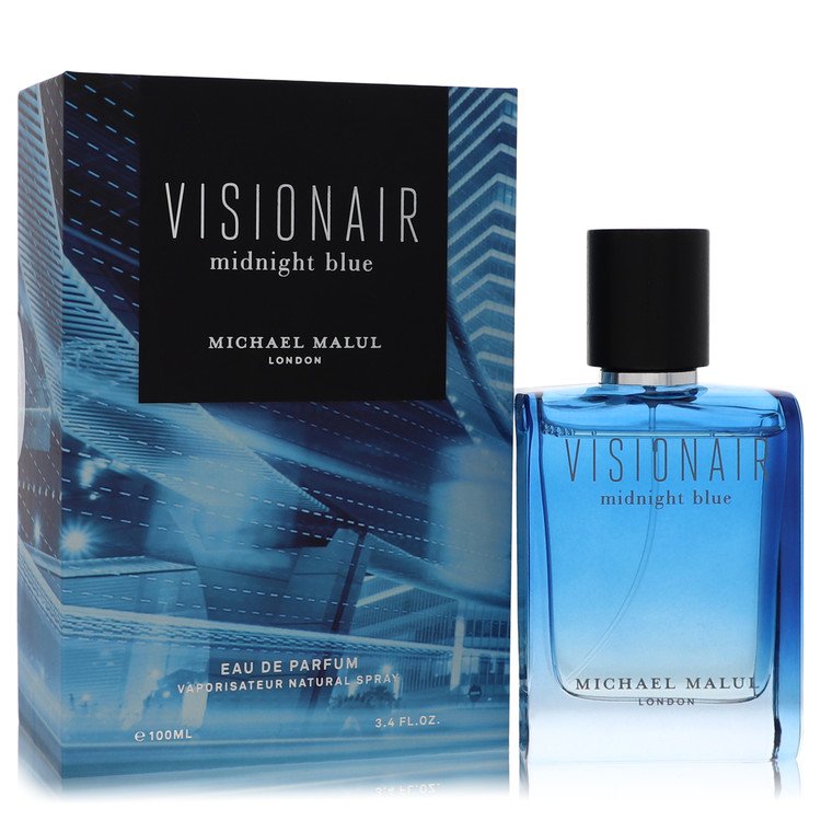 Visionair Midnight Blue Eau De Parfum Spray by Michael Malul 100 ml